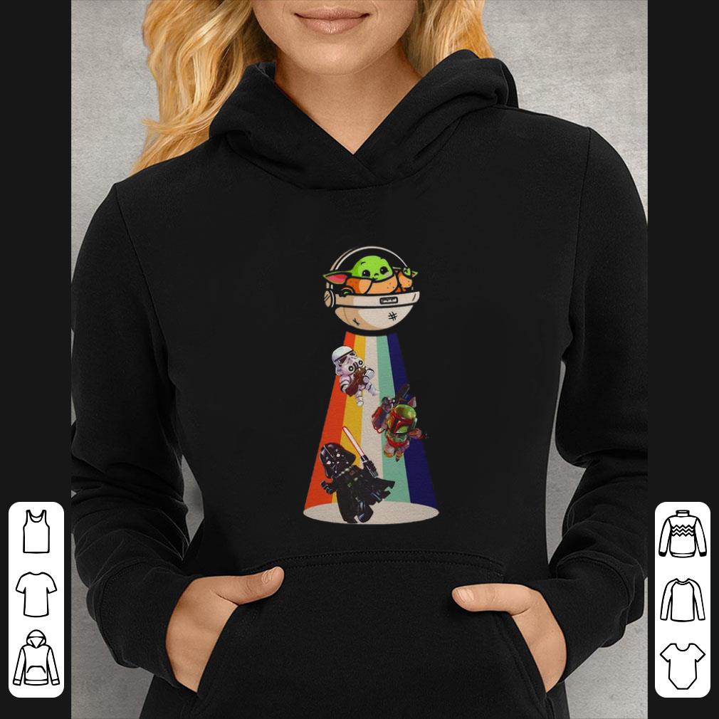 ea6cd5f5 premium star wars darth vader baby yoda ufo shirt 4 - Premium Star Wars Darth Vader Baby Yoda Ufo shirt