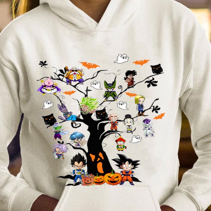 44dc220b son goku and vegeta dragon ball characters on the tree shirt 4 - Funny Son Goku and Vegeta Dragon Ball Characters On The Tree Shirt
