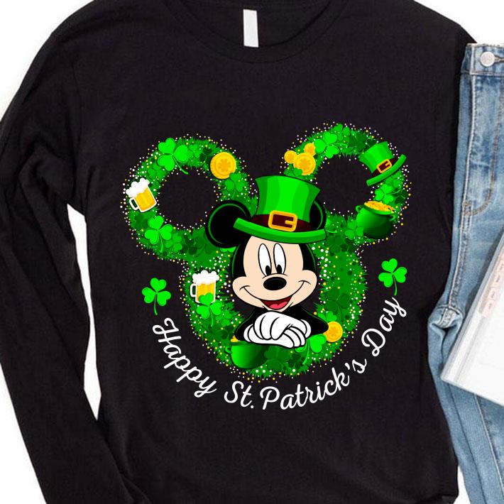b15412ad disney mickey mouse happy st patrick s day shirt 4 - Original Disney Mickey mouse Happy St. Patrick's Day shirt