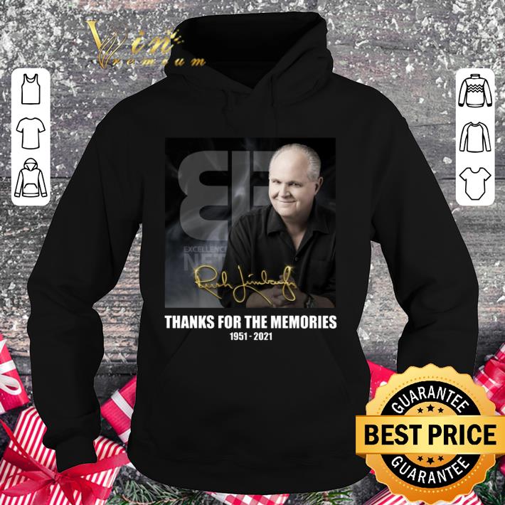 cf85fd36 rip rush limbaugh 1951 2021 signature thanks for the memories shirt 4 - Funny RIP Rush Limbaugh 1951-2021 signature thanks for the memories shirt