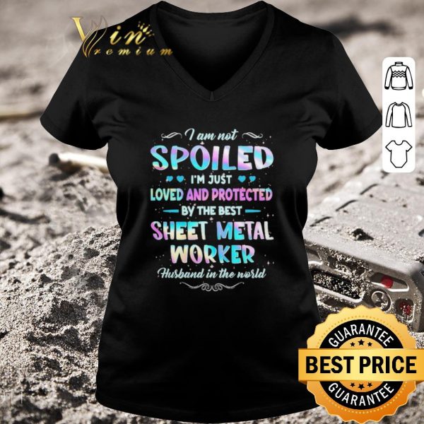 Pretty I am not Spoiled I’m just Loved and protected by the best Trucker husband in the world shirt