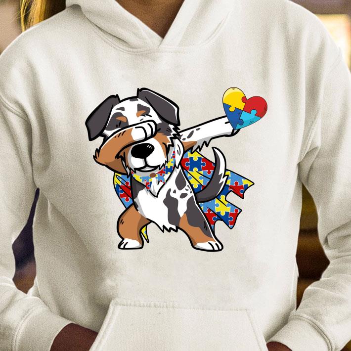 02f7cdb3 cute dabbing australian shepherd dog autism awareness gifts shirt 4 - Cute Dabbing Australian shepherd Dog Autism Awareness Gifts shirt
