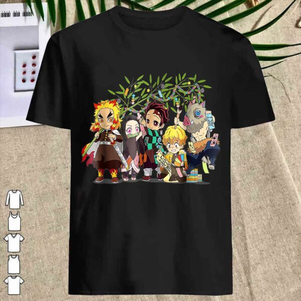 Anime funny movie Demons Slayers Cut Team Gift For Kids Girl Boy Shirt