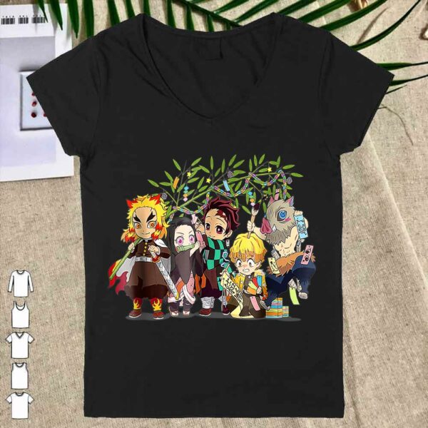 Anime funny movie Demons Slayers Cut Team Gift For Kids Girl Boy Shirt