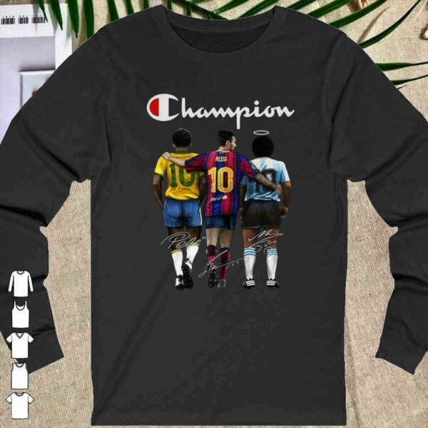 Awesome Champion Messi Pelle Diago Maradona Signature Legend Memories shirt