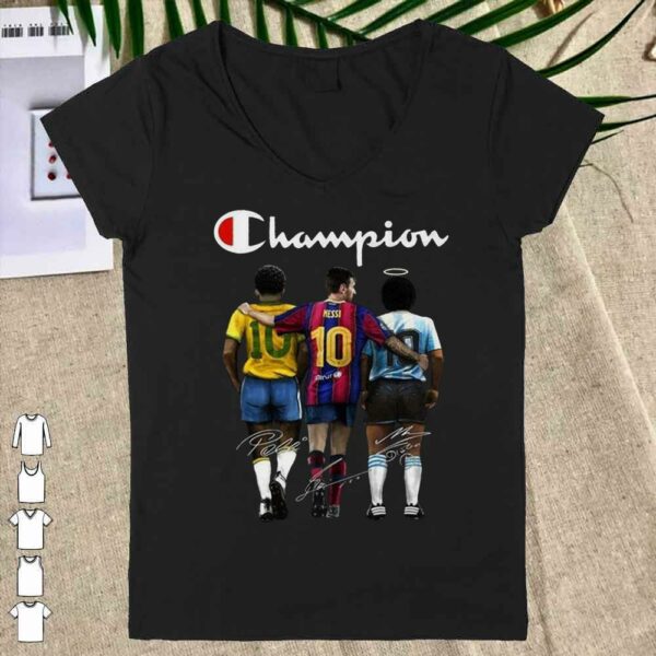 Awesome Champion Messi Pelle Diago Maradona Signature Legend Memories shirt