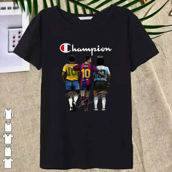 Awesome Champion Messi Pelle Diago Maradona Signature Legend Memories shirt