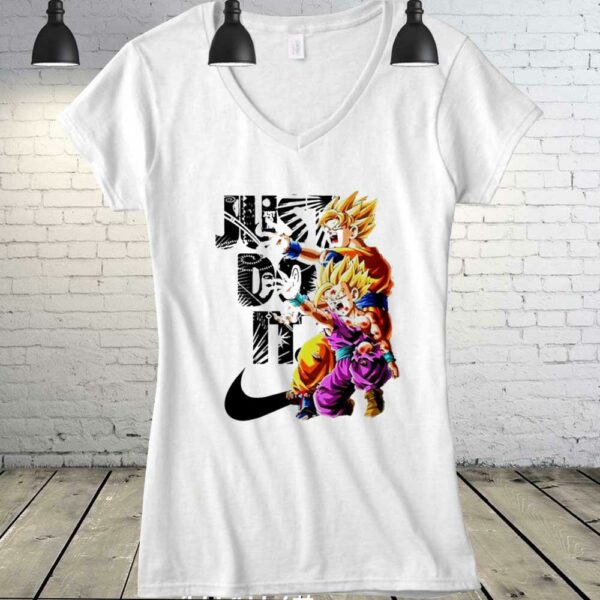 Awesome Songoku And Songohan Nike Just Do It Shirt