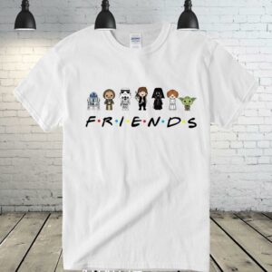 Awesome Star Wars Friends Shirt, Friends Disney shirt, Friedns baby yoda shirt, Darth Vader Shirt 2