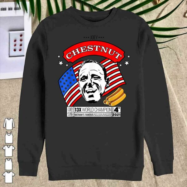 Joey Chestnut Nathan's Hot Dog Eating Fourth Of July 2021 shirt