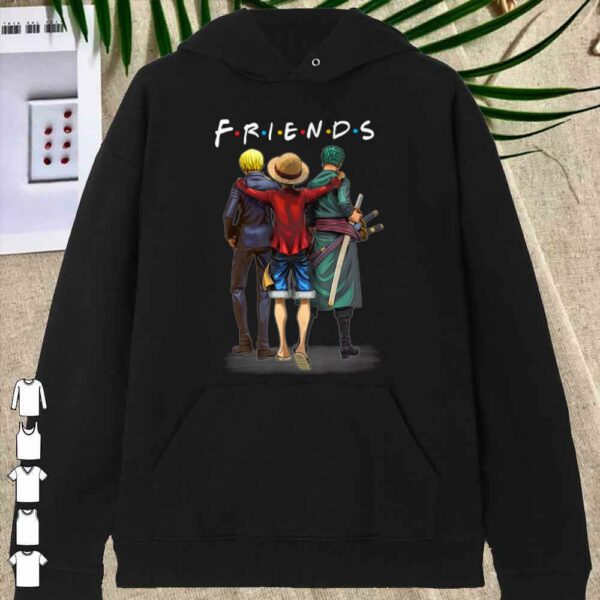 Friends Luffy Sanji Zoro One Piece shirt, Luffy shirt, Zoro Shirt, Sanji Shirt