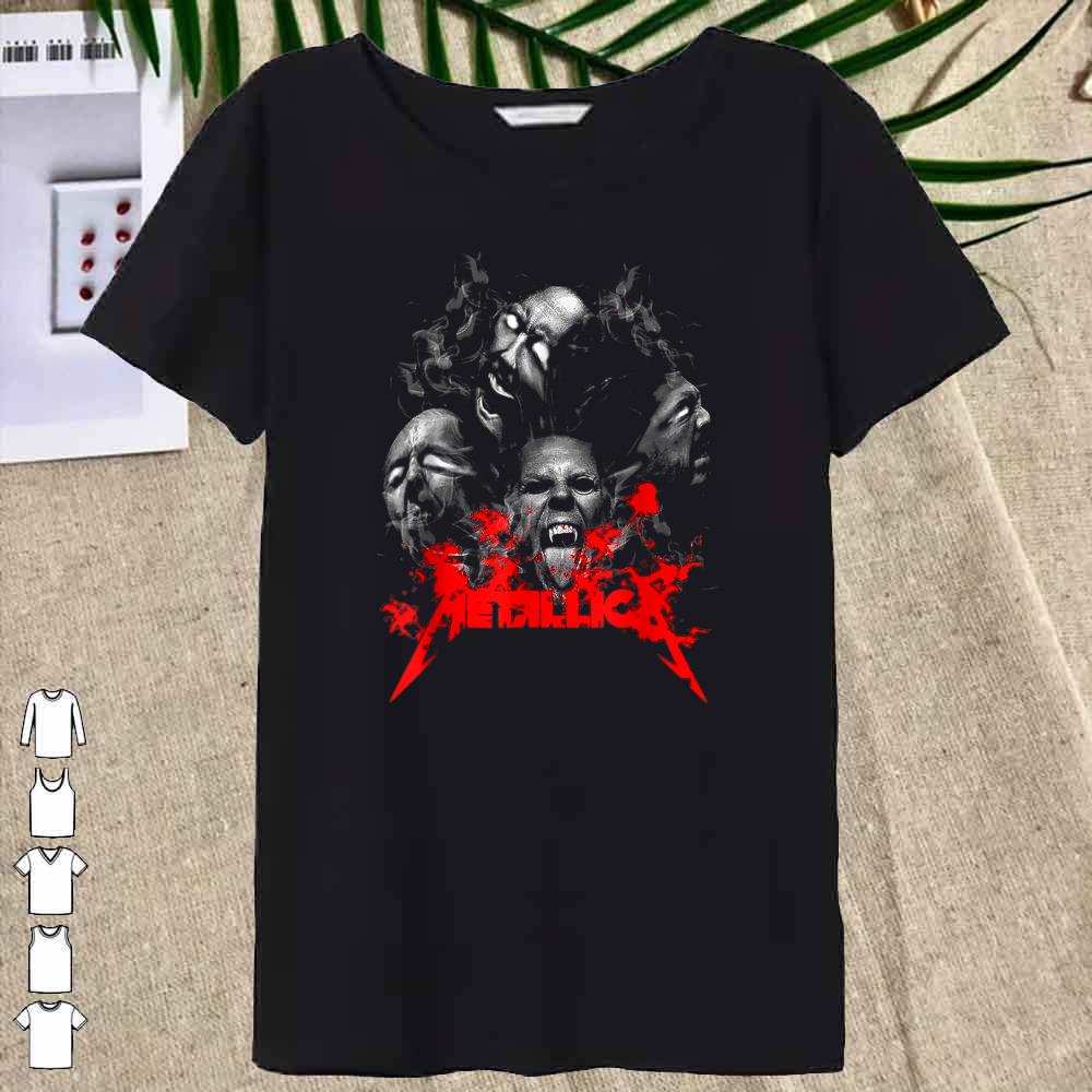Ghost Metallicas. Art Rock Band Music Legend Limited Design Women T shirt 1 - Art Rock Band Music Legend Limited Design Ghost Metallica Shirt