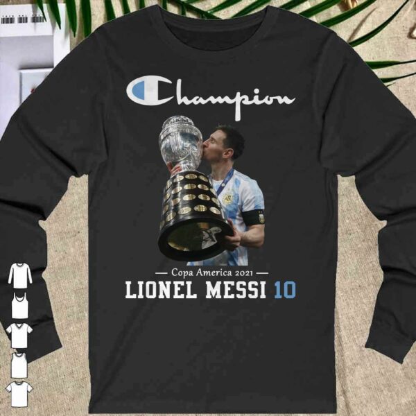 Hot Lionel Messi Champion Copa America 2021 Shirt