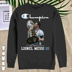Hot Lionel Messi Champion Copa America 2021 Shirt 2