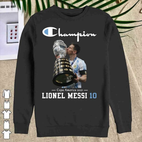 Hot Lionel Messi Champion Copa America 2021 Shirt