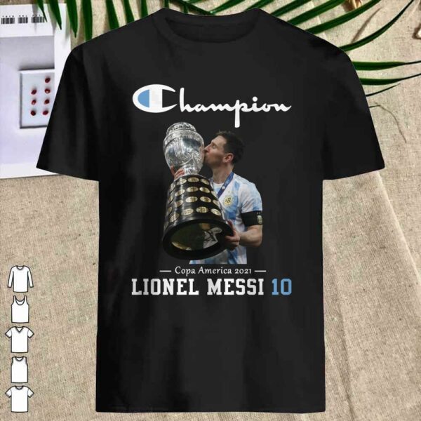 Hot Lionel Messi Champion Copa America 2021 Shirt