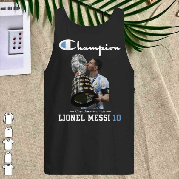 Hot Lionel Messi Champion Copa America 2021 Shirt