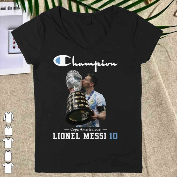 Hot Lionel Messi Champion Copa America 2021 Shirt