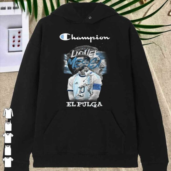 Hot Messi El Pulga Champion Copa America 2021 Shirt