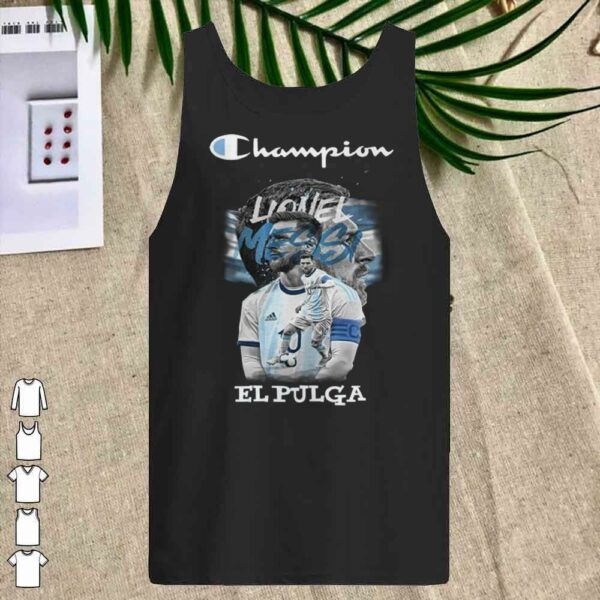 Hot Messi El Pulga Champion Copa America 2021 Shirt