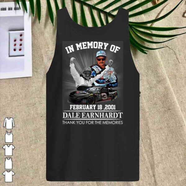 Official In Memory Of February 18 2021 Dale Earnhardt Thank You For The Memories Shirt