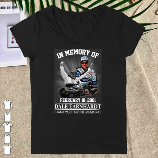 Official In Memory Of February 18 2021 Dale Earnhardt Thank You For The Memories Shirt