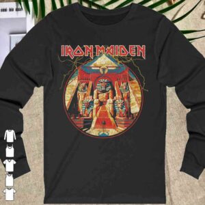 Official Iron Maiden - Powerslave Lightning Circle Shirt 1