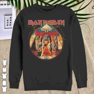 Official Iron Maiden - Powerslave Lightning Circle Shirt 2