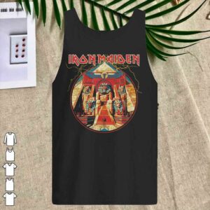 Official Iron Maiden - Powerslave Lightning Circle Shirt 4