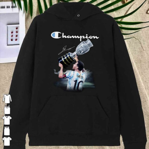 Messi lifts cupps to win Copa America 2021 soccer championship Shirt
