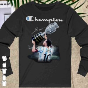 Messi lifts cupps to win Copa America 2021 soccer championship Shirt