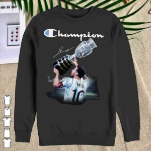 Messi lifts cupps to win Copa America 2021 soccer championship Shirt 2