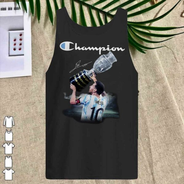 Messi lifts cupps to win Copa America 2021 soccer championship Shirt