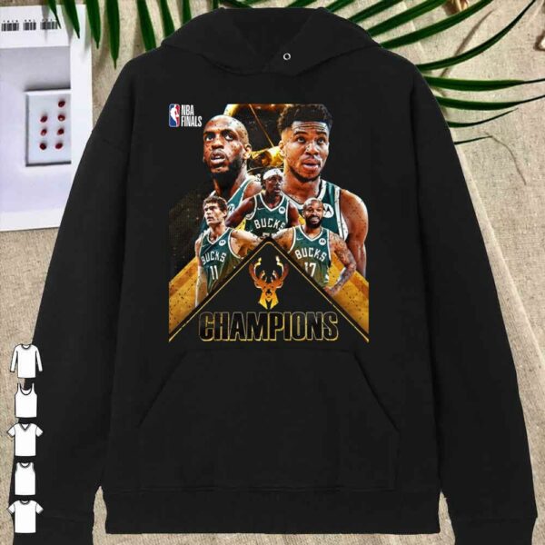 Official NBA Champion 2021 Bucks Team Basketball Shirt, Western Conference Champions 2021 Shirt