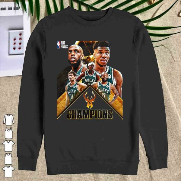 Official NBA Champion 2021 Bucks Team Basketball Shirt, Western Conference Champions 2021 Shirt