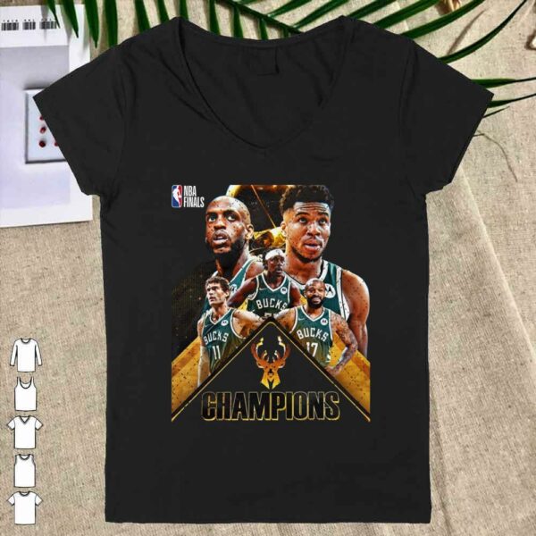 Official NBA Champion 2021 Bucks Team Basketball Shirt, Western Conference Champions 2021 Shirt