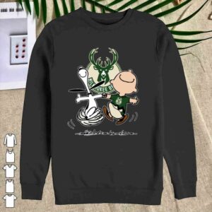 Official Snoopy and Charlie Brown Milwauke Buck Shirt 2