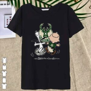 Official Snoopy and Charlie Brown Milwauke Buck Shirt 6