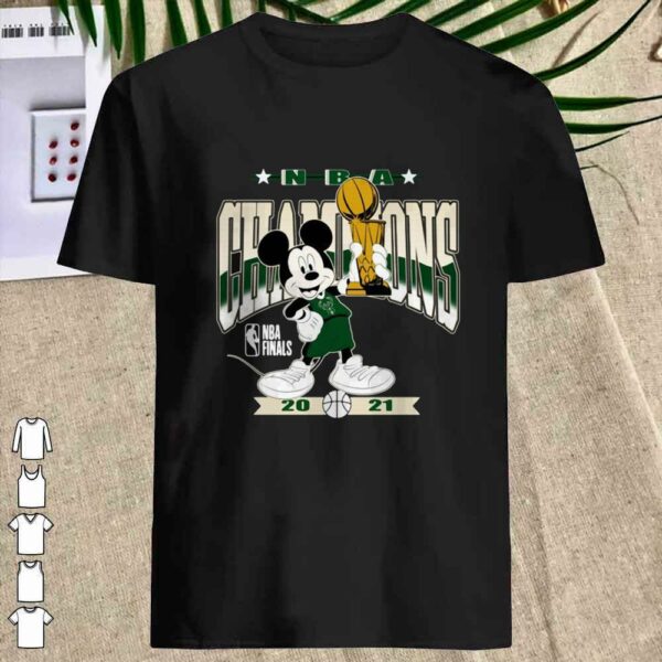 Official mickey mouse milwaukee bucks cup nba finals champions 2021 Shirt