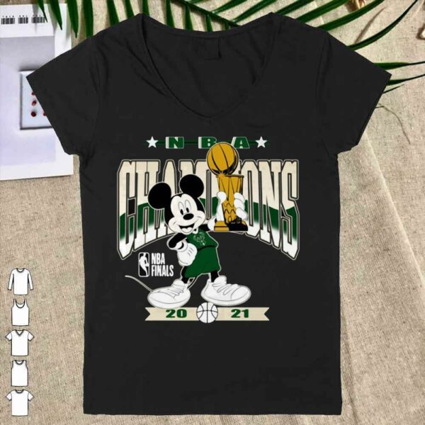 Official mickey mouse milwaukee bucks cup nba finals champions 2021 Shirt