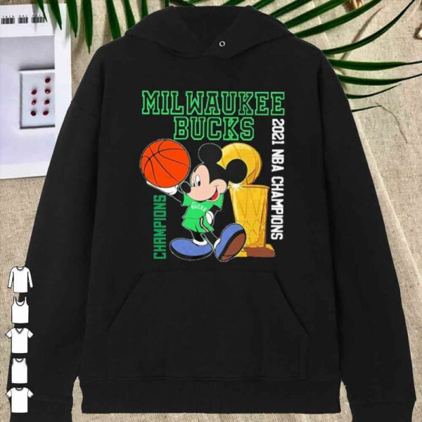 Official official 2021 nba champions milwaukee bucks disney shirt