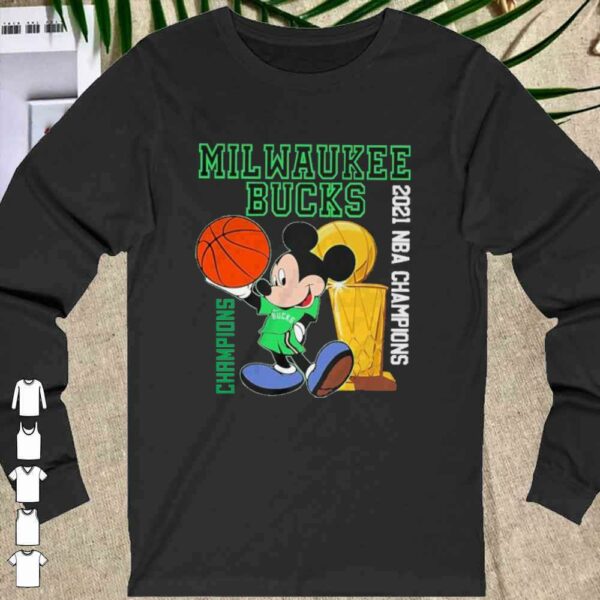 Official official 2021 nba champions milwaukee bucks disney shirt