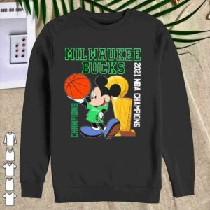 Official official 2021 nba champions milwaukee bucks disney shirt 2