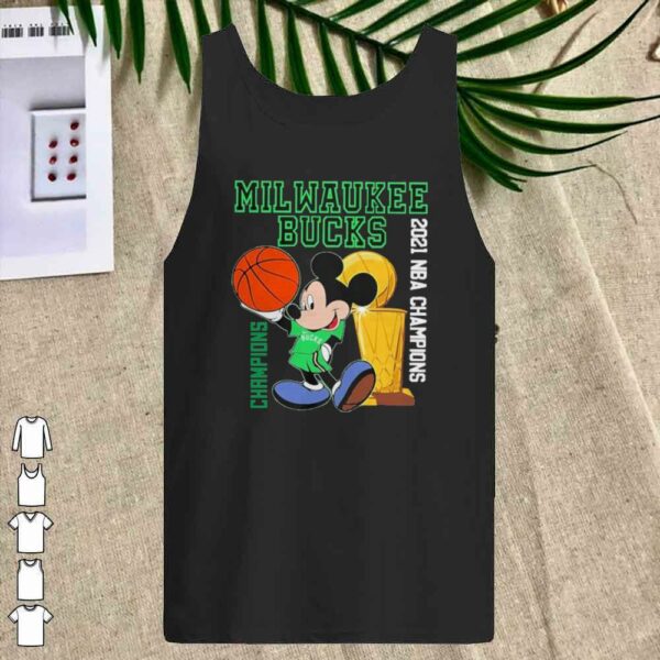 Official official 2021 nba champions milwaukee bucks disney shirt