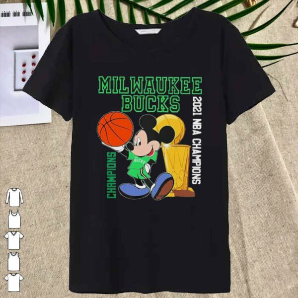 Official official 2021 nba champions milwaukee bucks disney shirt