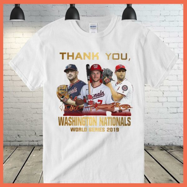 31 Max Scherzer Washington Nationals 2015-2021 Thank You For The Memories Signature Shirt