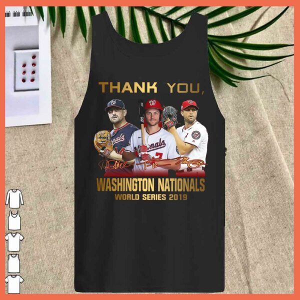 31 Max Scherzer Washington Nationals 2015-2021 Thank You For The Memories Signature Shirt