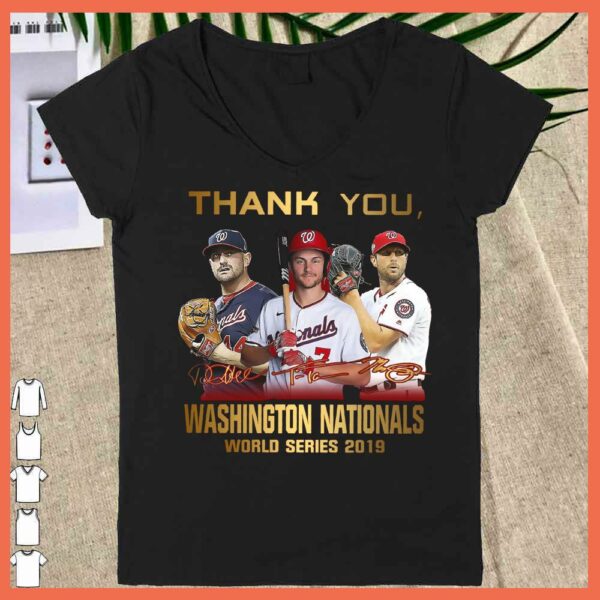 31 Max Scherzer Washington Nationals 2015-2021 Thank You For The Memories Signature Shirt