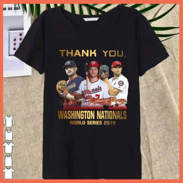 31 Max Scherzer Washington Nationals 2015-2021 Thank You For The Memories Signature Shirt