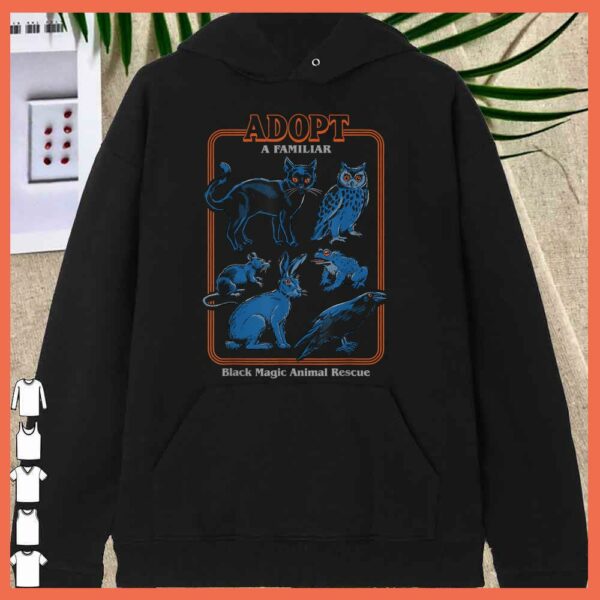 Adopt A Familiar black magic Animal Rescue Shirt